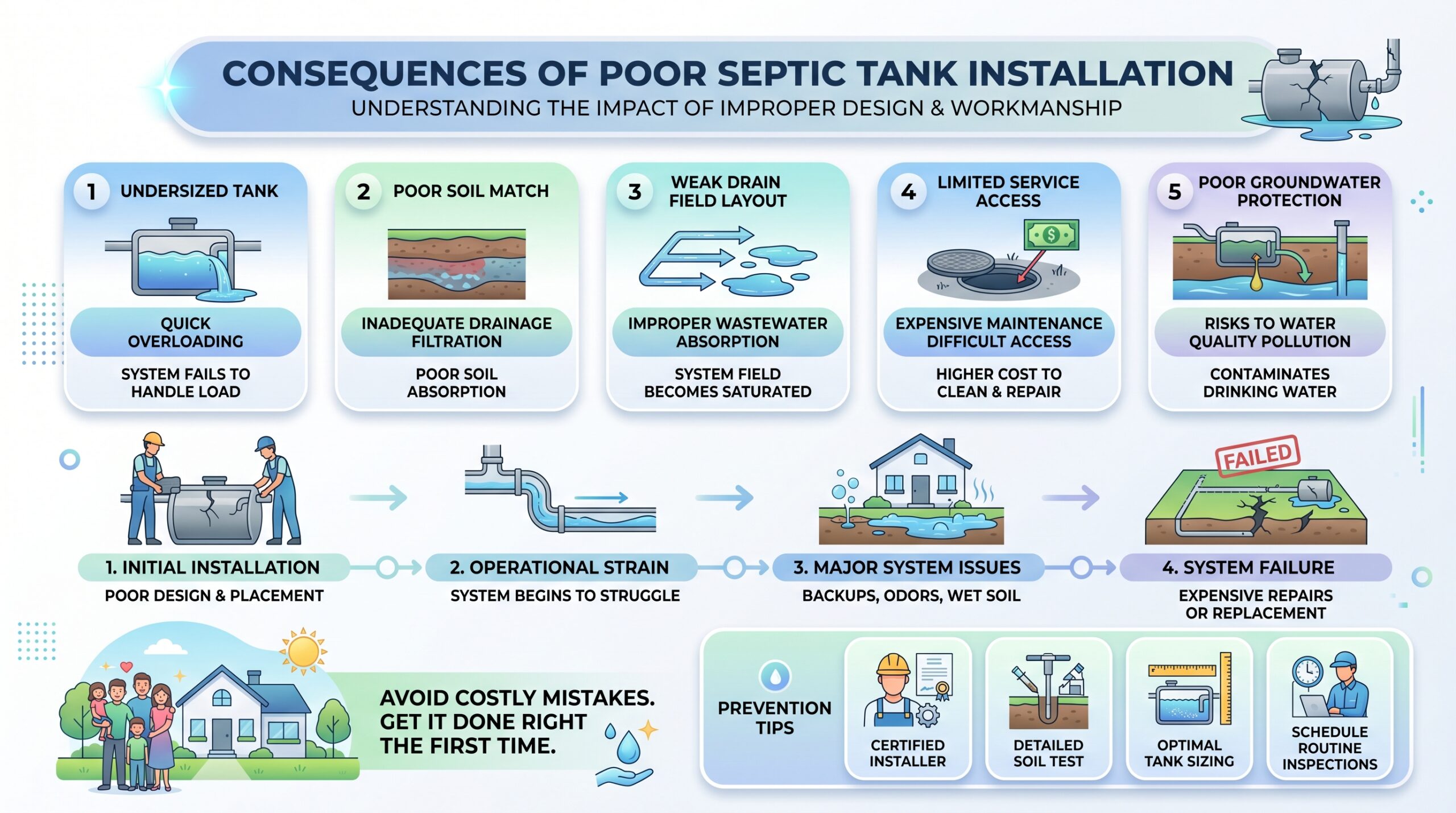 installing septic tanks