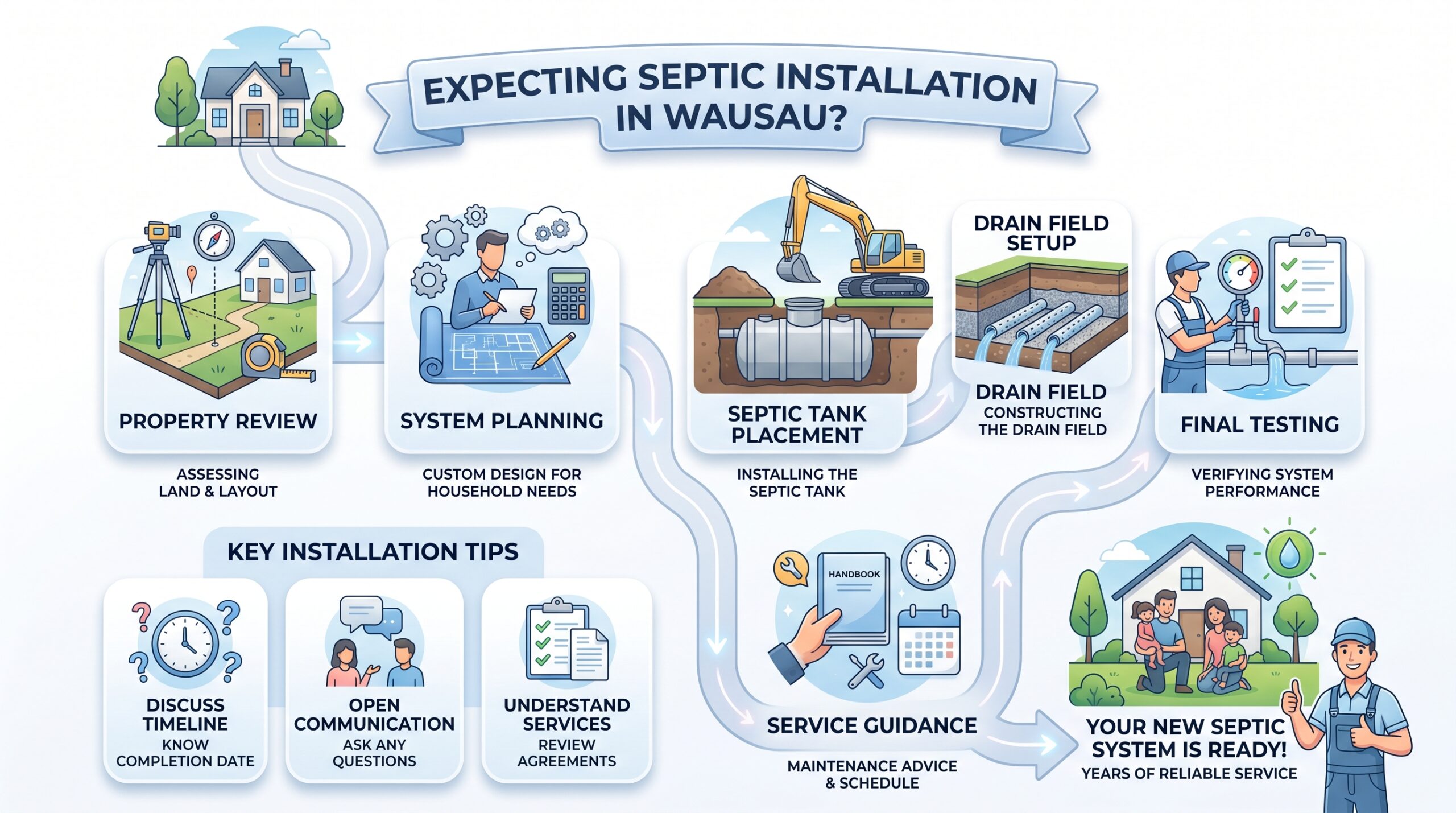 septic installation in wausau
