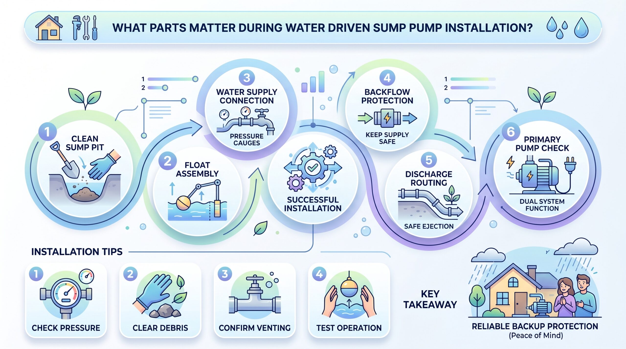 water driven sump pump
