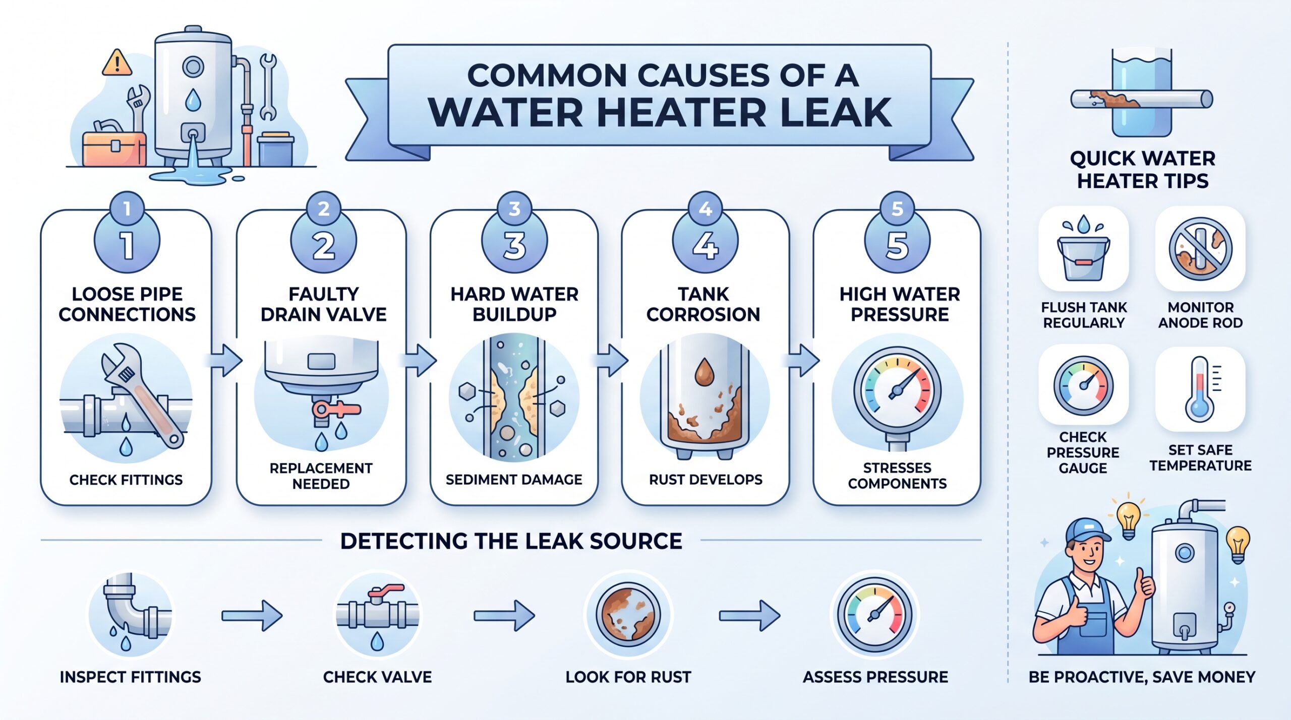 water heater leaking