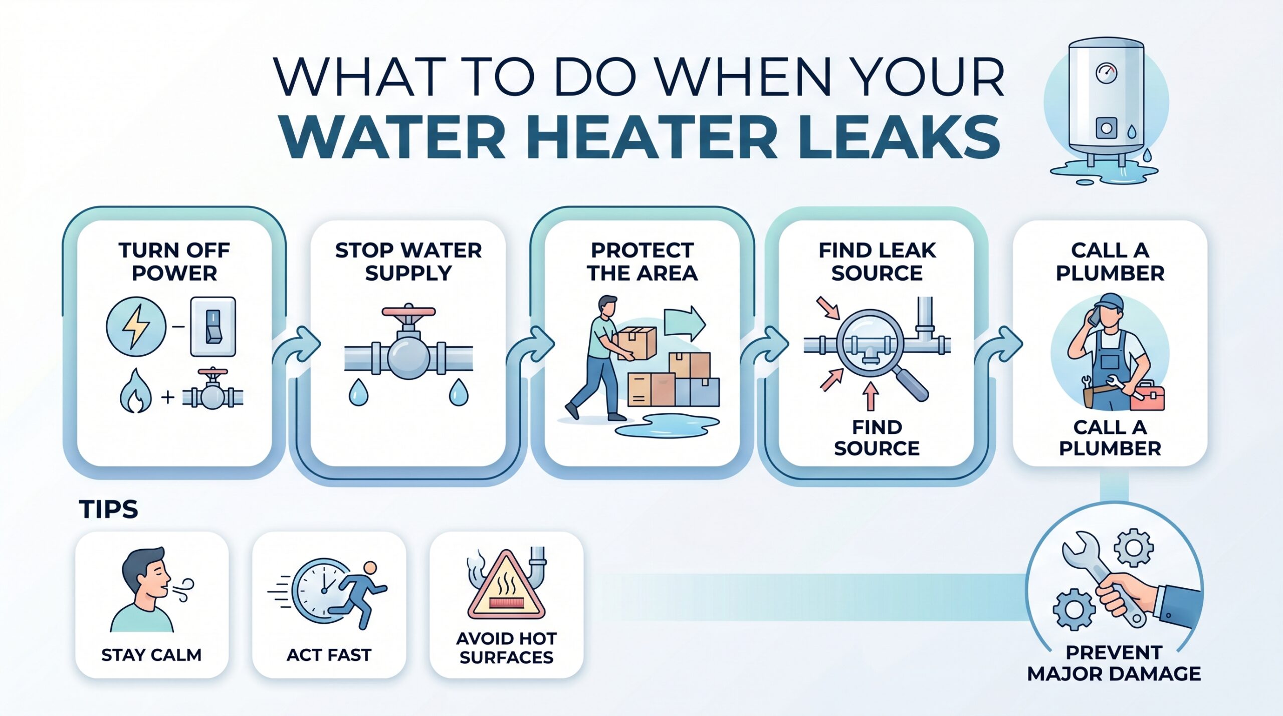 water heater leaking